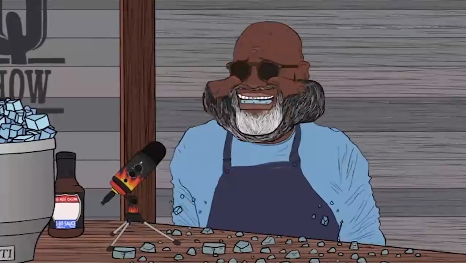 Moe Cason Chomps Ice